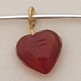 Ciondolo Cuore 7mm Rosso