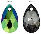 Pear Pendant Swarovski (6106) 16mm Scarabaeus Green