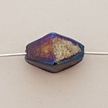 Rombo 14x9mm Nero Metalizzato