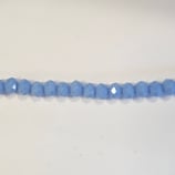 Cipollotti Sfaccettati 3x4mm Zaffiro Coprente Lucido 50 pezzi