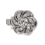 Chiusura Fiore 15mm Argento