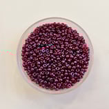 Round 11/0 col. 313 Bordeaux Borgogna Gold Luster Lucido