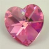 Cuore Swavorski 10mm Rose