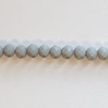 Cipollotti Sfaccettati 3x4mm Grigio Opaco 50pezzi