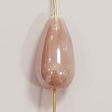 Goccia 20x10mm ceramica Rosa Antico