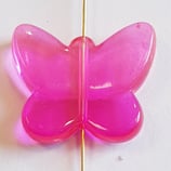 Farfalla Grande 24x28mm  Rosa  in Plexiglass