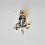 Ciondolo Metallo Polipo piccolo 20mm argento