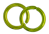 Anello Liscio Aperto 6,5mm verde lime