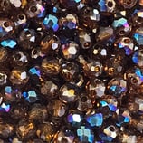 Cipollotti Sfaccettati 3x4mm Marrone AB 50 pezzi