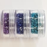 Kit Miyuki Nuove Delica 11/0 Duracoat Metallic versione blu viola