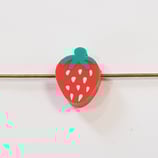 Perline Fragola Rossa 8mm 5pz