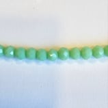 Cipollotti Sfaccettati 3x4mm Verde Menta Coprente Lucido 50pezzi