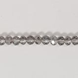 Cipollotti Sfaccettati 3x4mm Grigio 50pezzi