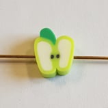 Perline Mela Verde 10mm 5pz