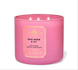 3-Dochtkerze Rosewater & Ivy