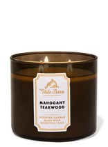 3-Dochtkerze Mahogany Teakwood