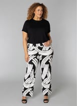 Coletta broek zwart/wit