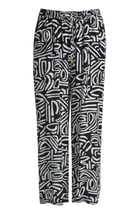 Mat Fashion broek zwart/wit