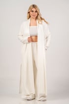 Curviss lang vest beige