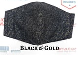 Black & Gold Pocket Mask