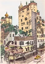 Unbekannter Künstler - Hundertwasserhaus