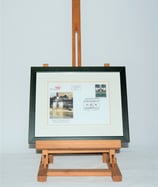 Goldammer, Karl - Briefmarke Schützenhaus gerahmt