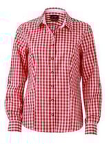 James & Nicholson by Daiber | JN 637 | Karo Popeline Trachten Bluse