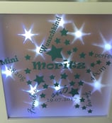 Bilderrahmen mit Geburtsdaten