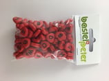Buchstabenperlen Herzförmig rot