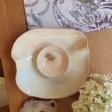 Elegante Unikat-Schale, Teller, Ablage, H= 5 cm, oval ca. 23x 21,5 cm, Unikat, dicht gebrannt, Tischdekoration, Geschenk, Geburtstag