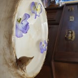 Dekoration mit kleinem Vogel 23 cm x 17 (H), Vogeltränke, Unikat, Handarbeit, dicht gebrannt, Haus und GartenProduktname