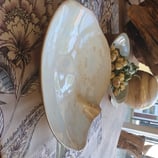 Elegante Unikat-Schale, Teller, Ablage, H= 6 cm, oval ca. 27,5 cm, Unikat, dicht gebrannt, Tischdekoration, Geschenk, Geburtstag