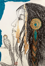 Illustration "Incendie" de Fabienne Aumont