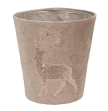 Kerzenhülle Funky deer 140 beige
