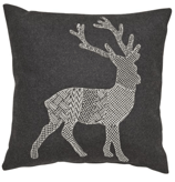 Leni Deko Kissen mit Hirsch col.179 anthrazit
