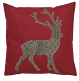 Leni Deko Kissen mit Hirsch col.159 rot