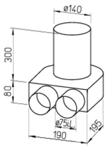 Kit plenum sol - FRS-BKGS 2-75 - Flexpipe Helios