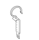 Aufhängehaken für Getränkepreiskassette