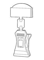 Klemme für Preiskarten klein (1 VE = 10 Stück)