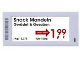 elektronisches Preisschild 2,90" (Zoll)