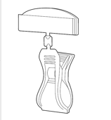 Große Klemme für Preiskarten (1 VE = 10 Stück)