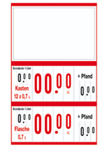 Getränkepreiskassette