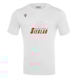 MACRON Boost Hero T-Shirt weiß mit Sieglarer TV Basketball-Logo