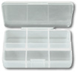 Stucki Fishing Fliegendose PVC 6 Abt. / 8.5 x 5.5 x 2cm - 25102