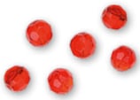 Stucki Fishing Faceted Glass Beads red - Texas-Glasperlen rot - Montageperlen