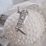 Silberanhänger Cowboystiefel