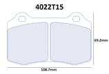 PLAQUETTES DE FREIN CARBONE LORRAINE ALFA ROMEO 147 156 GTV SPIDER AV / CITROEN C2 R2 MAX AV / PEUGEOT 406 3.0L V6 AV / SEAT IBIZA LEON 1.8L 20V TURBO 2.8L V6 AV  4022T15 RC6