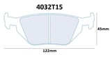 PLAQUETTES DE FREIN CARBONE LORRAINE BMW 525i 528i 530i 535i 540i 735i 740i E30 E34 E36 E46 M3 M5 Z1 Z3 Z4 ARRIERE / JAGUAR XJR ARRIERE / SAAB 9-5 ARRIERE 4032T15  RC6