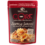 Shredded Boneless Chicken, Beef & Carrots Recipe in Broth