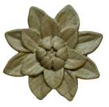 Rosette Zierteile aus Holz Möbeldekor Wohndekor Basteln